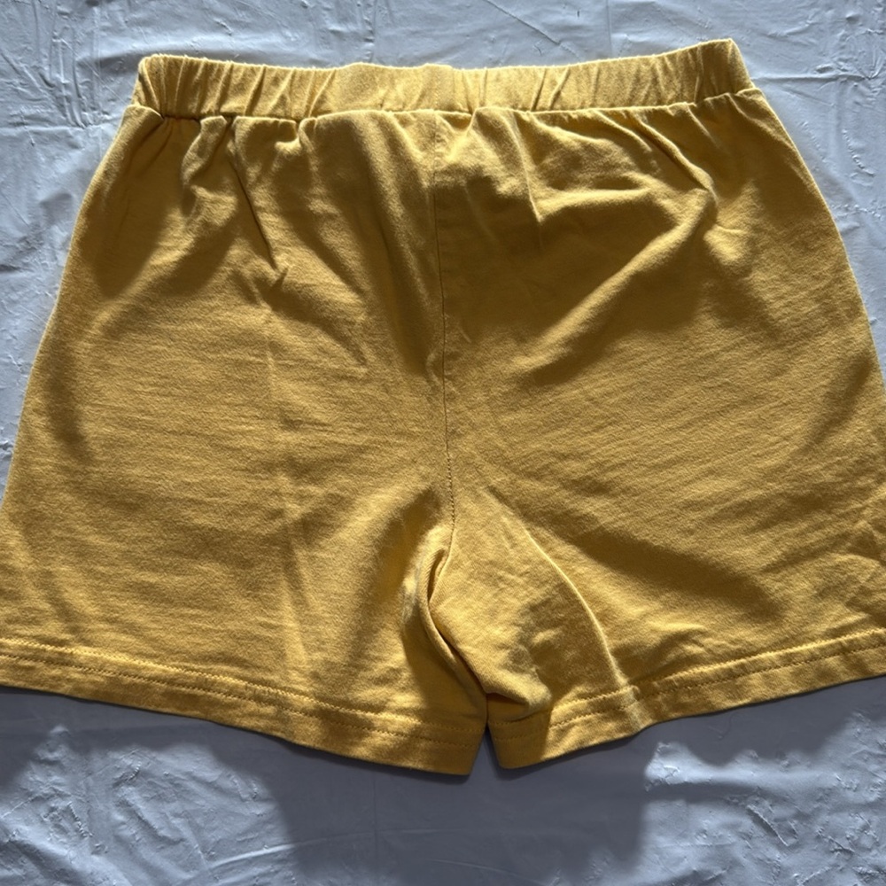 Hanna Andersson Yellow Athletic Shorts size 130 - Picture 4 of 5